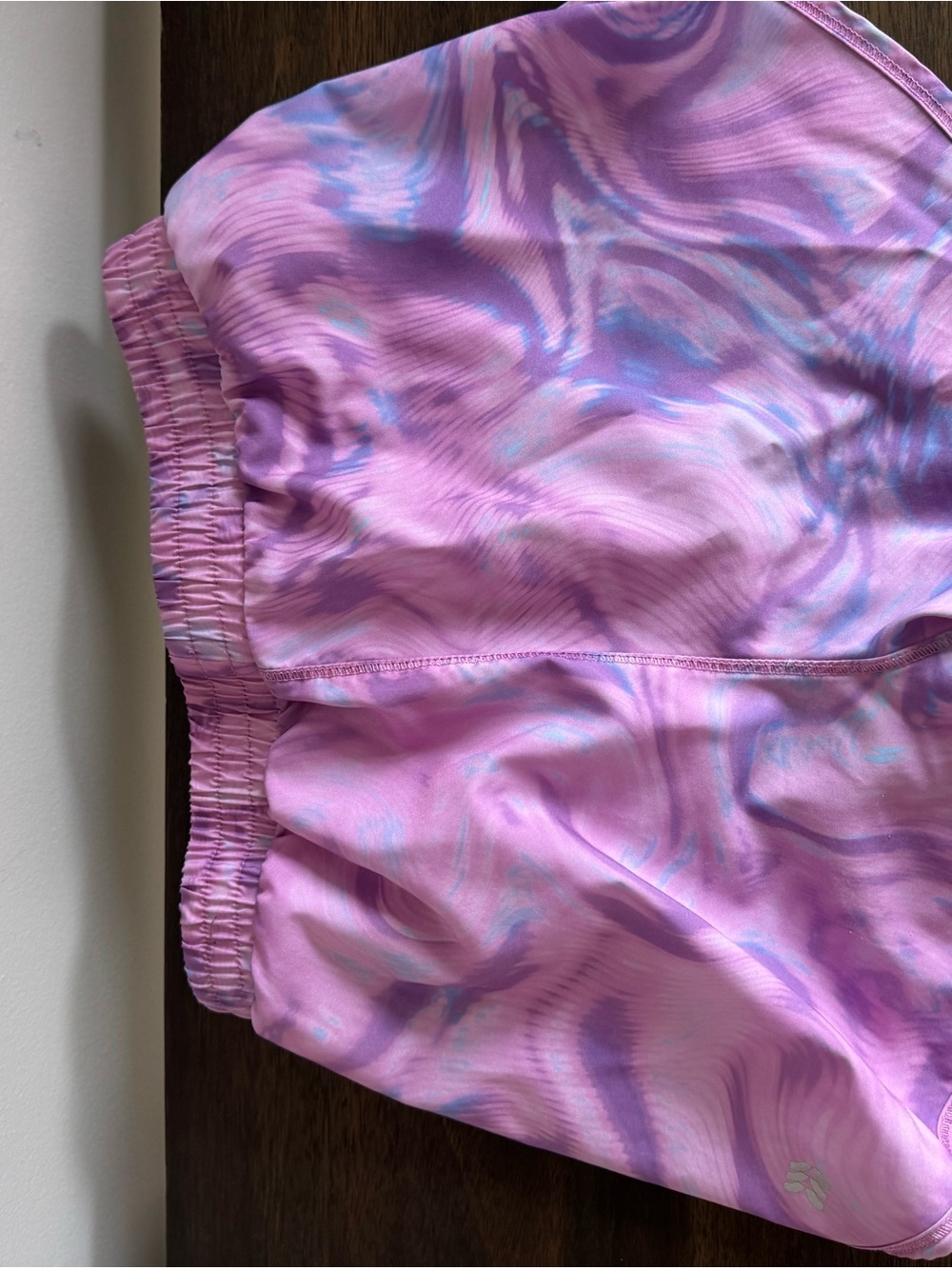 all in motion Pink & Lavender Marble Athletic Shorts - Picture 2 of 4